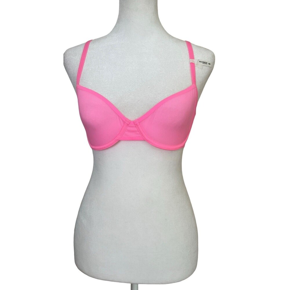 Aerie Smoothez Balconette Bra 32D Hot Pink